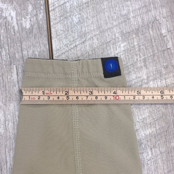 Irideon Youth Girls Beige Riding Knee Leggings Size XL Skinny Suede Patches - Picture 8 of 10